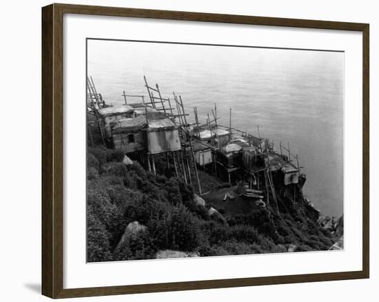 King Island Village-Edward S. Curtis-Framed Photographic Print