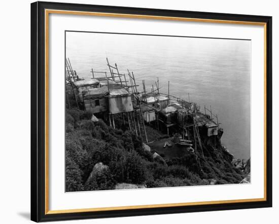 King Island Village-Edward S. Curtis-Framed Photographic Print