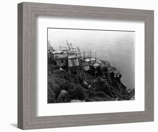 King Island Village-Edward S. Curtis-Framed Photographic Print