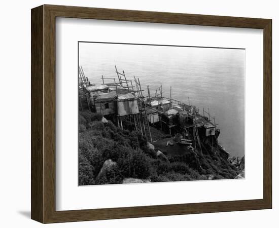 King Island Village-Edward S. Curtis-Framed Photographic Print