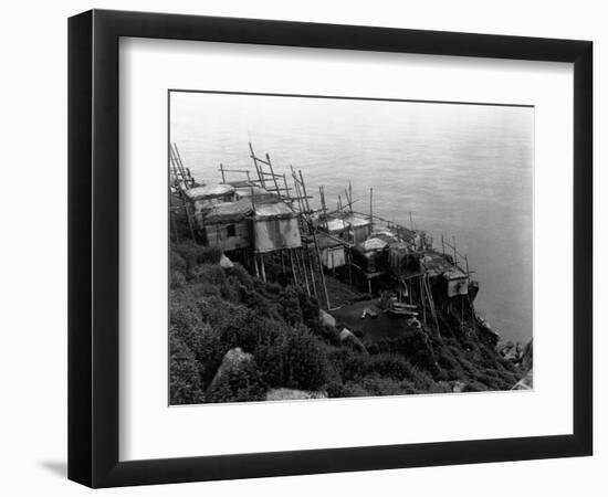 King Island Village-Edward S. Curtis-Framed Photographic Print