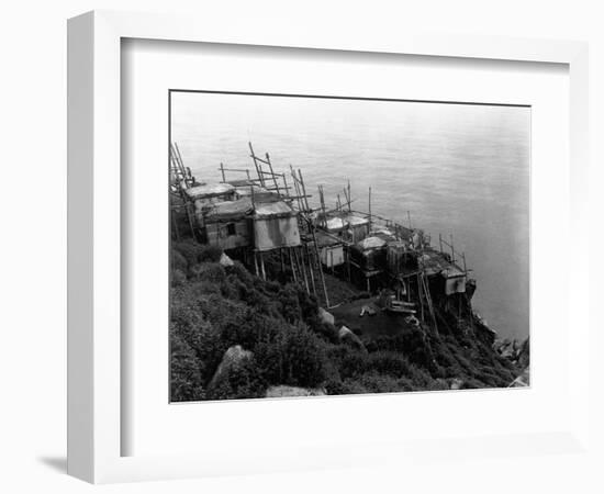 King Island Village-Edward S. Curtis-Framed Photographic Print