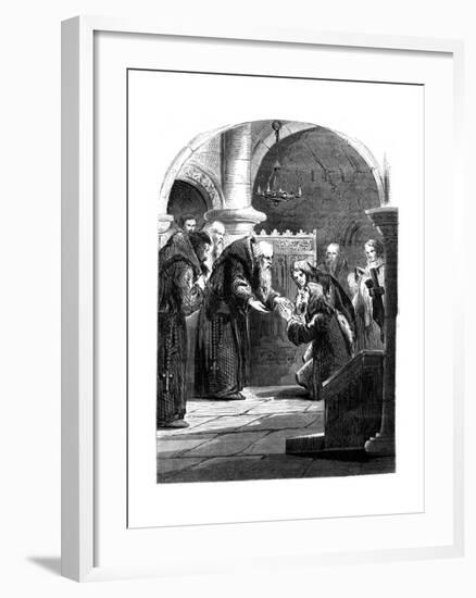 King James II at the Abbey of La Trappe, France-null-Framed Giclee Print