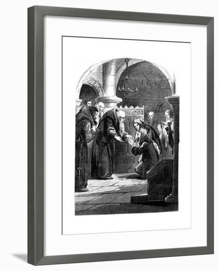 King James II at the Abbey of La Trappe, France-null-Framed Giclee Print