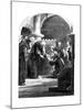 King James II at the Abbey of La Trappe, France-null-Mounted Giclee Print