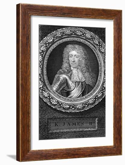 King James II of England-George Vertue-Framed Giclee Print