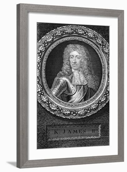 King James II of England-George Vertue-Framed Giclee Print