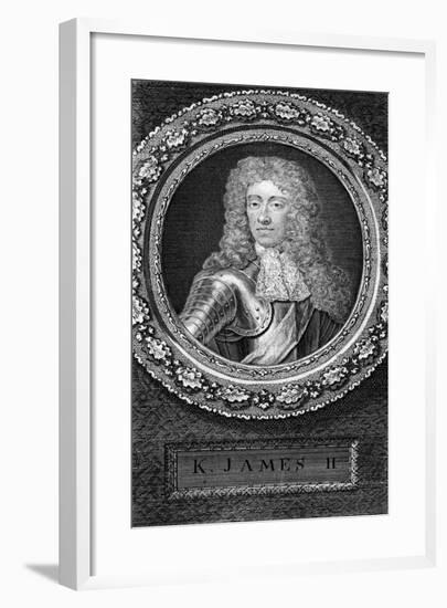 King James II of England-George Vertue-Framed Giclee Print