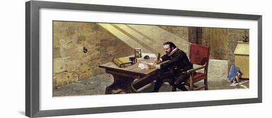 King James Sentenced Raleigh to Imprisonment in the Tower of London-Alberto Salinas-Framed Giclee Print