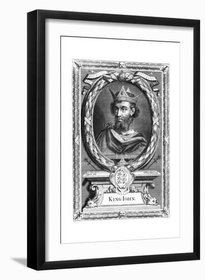 King John of England, C17th Century-P Vanderbanck-Framed Giclee Print