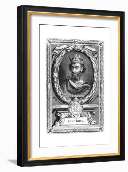 King John of England, C17th Century-P Vanderbanck-Framed Giclee Print