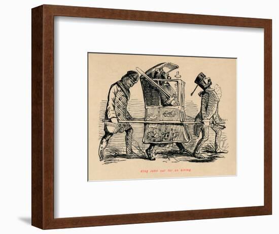 'King John out for an airing', c1860, (c1860)-John Leech-Framed Giclee Print