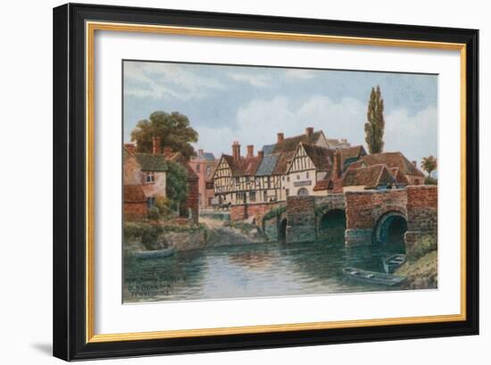 King John's Bridge, Old Bear Inn, Tewkesbury-Alfred Robert Quinton-Framed Giclee Print