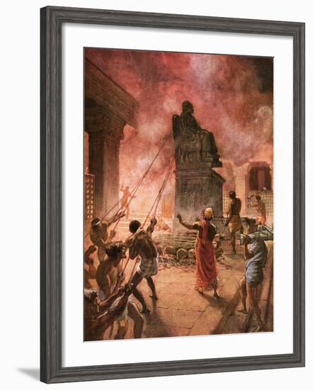 King Josiah Cleansing the Land of Idols-William Brassey Hole-Framed Giclee Print