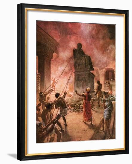 King Josiah Cleansing the Land of Idols-William Brassey Hole-Framed Giclee Print