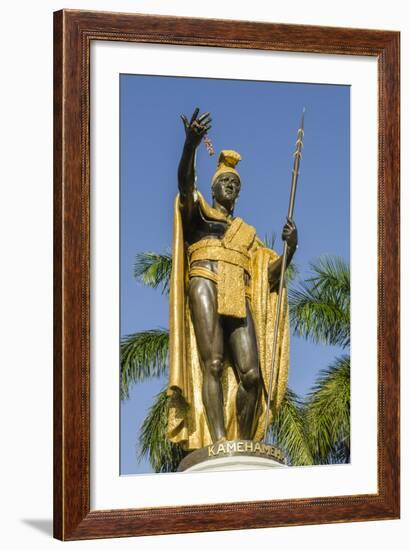 King Kamehameha Statue in Front of Aliiolani Hale (Hawaii State Supreme Court)-Michael DeFreitas-Framed Photographic Print