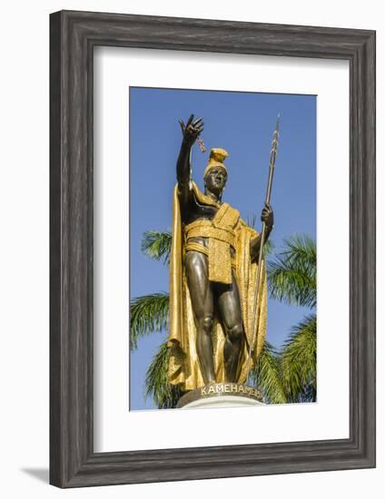 King Kamehameha Statue in Front of Aliiolani Hale (Hawaii State Supreme Court)-Michael DeFreitas-Framed Photographic Print