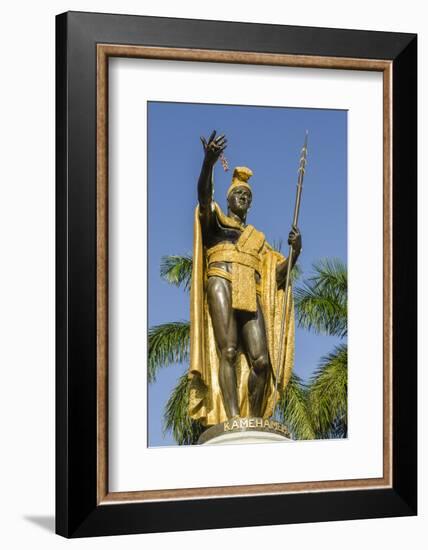 King Kamehameha Statue in Front of Aliiolani Hale (Hawaii State Supreme Court)-Michael DeFreitas-Framed Photographic Print