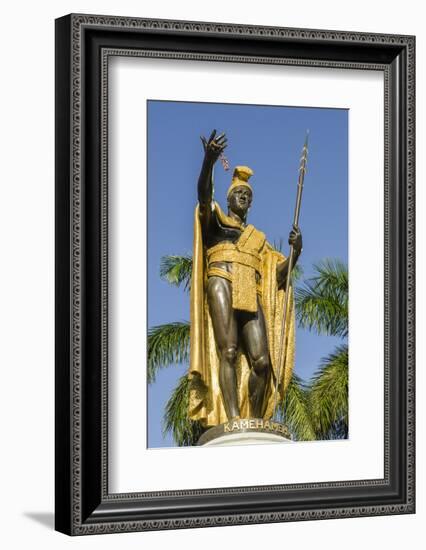 King Kamehameha Statue in Front of Aliiolani Hale (Hawaii State Supreme Court)-Michael DeFreitas-Framed Photographic Print