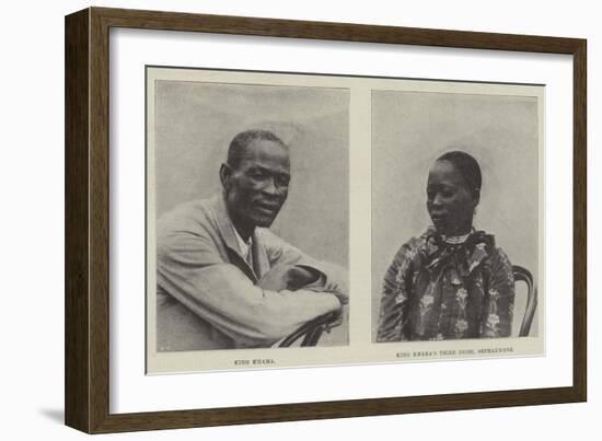 King Khama and His Wife-null-Framed Giclee Print