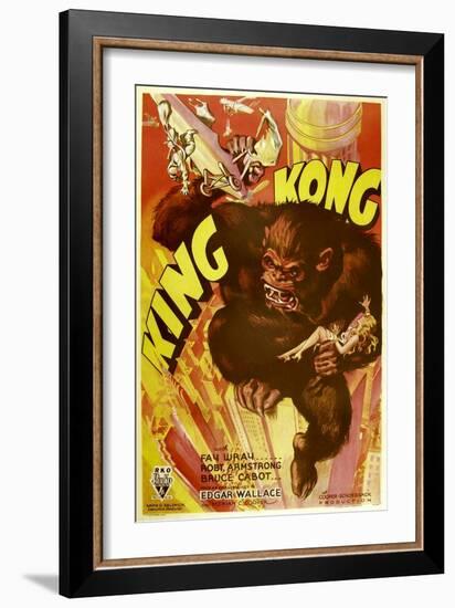 King Kong, 1933-null-Framed Premium Giclee Print