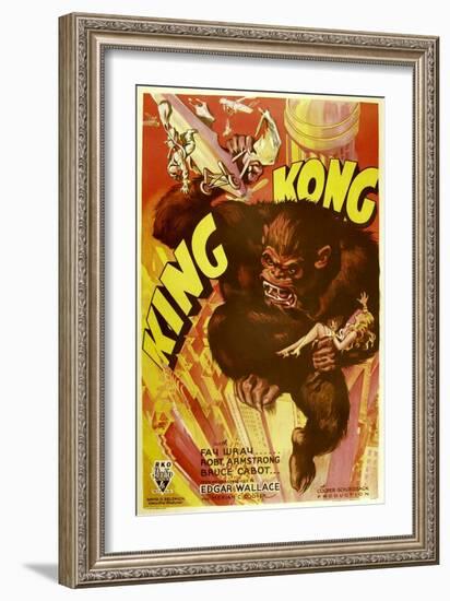 KING KONG, 1933.-null-Framed Premium Giclee Print