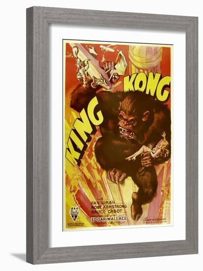 KING KONG, 1933.-null-Framed Premium Giclee Print