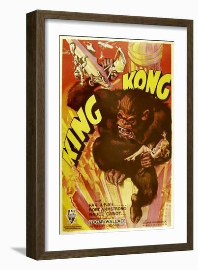 KING KONG, 1933.-null-Framed Premium Giclee Print