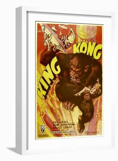 KING KONG, 1933.-null-Framed Premium Giclee Print