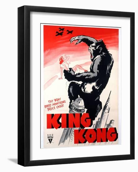 King Kong, 1933-null-Framed Art Print