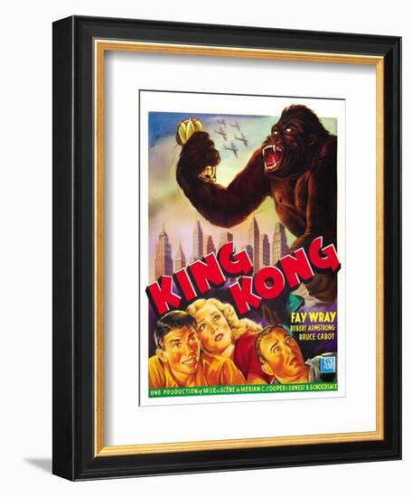 King Kong, 1933-null-Framed Art Print