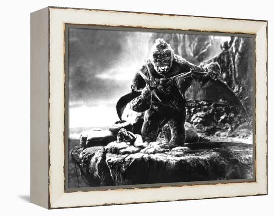 King Kong, Fay Wray, 1933, Kong Fighting Pterodactyl-null-Framed Stretched Canvas