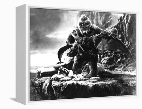 King Kong, Fay Wray, 1933, Kong Fighting Pterodactyl-null-Framed Stretched Canvas