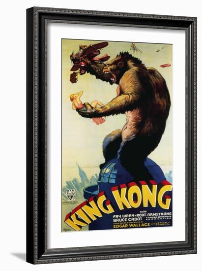 King Kong, Fay Wray, 1933-null-Framed Art Print