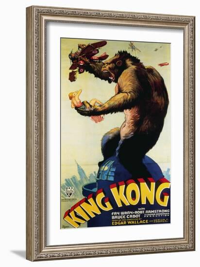 King Kong, Fay Wray, 1933-null-Framed Premium Giclee Print