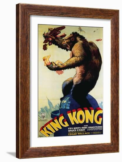 King Kong, Fay Wray, 1933-null-Framed Premium Giclee Print