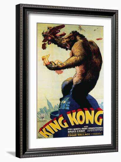 King Kong, Fay Wray, 1933-null-Framed Premium Giclee Print