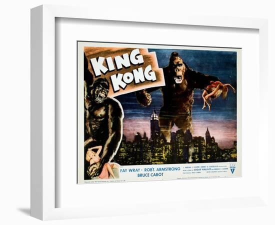 King Kong, Fay Wray, 1933-null-Framed Premium Giclee Print