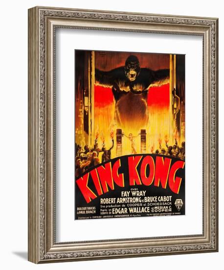 King Kong, (French poster art), 1933-null-Framed Art Print