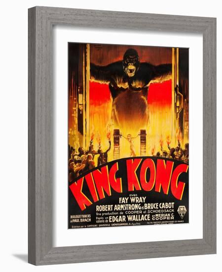 King Kong, (French poster art), 1933-null-Framed Art Print