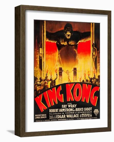 King Kong, (French poster art), 1933-null-Framed Art Print