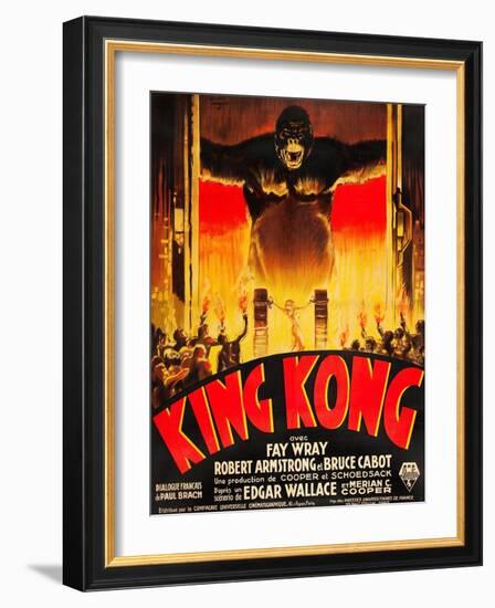 King Kong, (French poster art), 1933-null-Framed Art Print