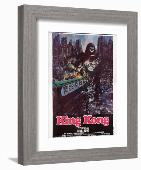 King Kong, Italian Poster Art, 1976-null-Framed Premium Giclee Print