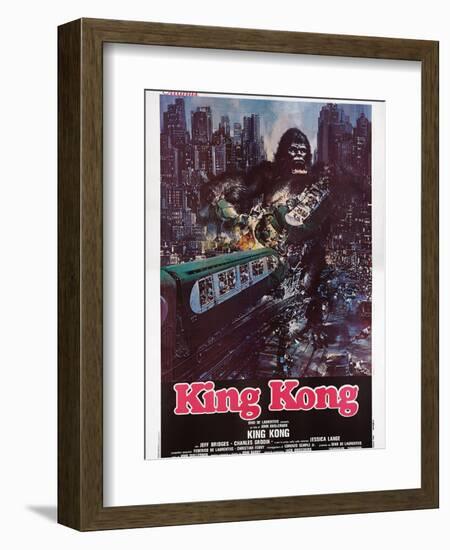 King Kong, Italian Poster Art, 1976-null-Framed Premium Giclee Print