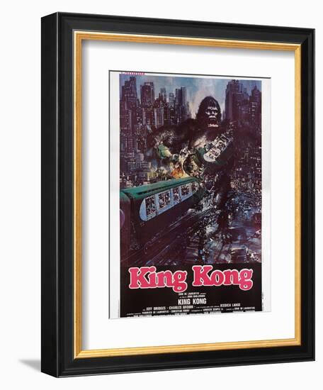 King Kong, Italian Poster Art, 1976-null-Framed Premium Giclee Print