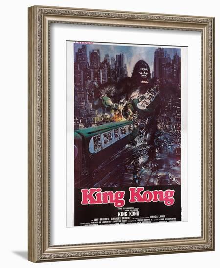 King Kong, Italian Poster Art, 1976-null-Framed Art Print