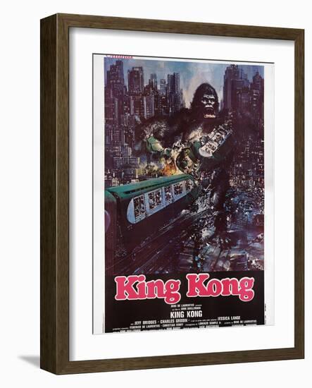 King Kong, Italian Poster Art, 1976-null-Framed Art Print