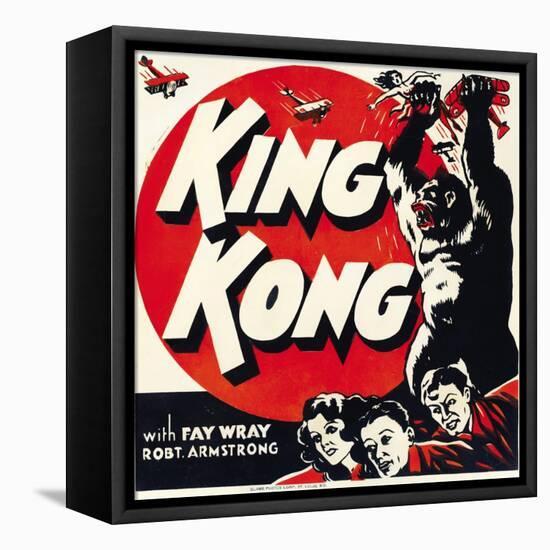 King Kong, Jumbo Window Card, 1933-null-Framed Stretched Canvas