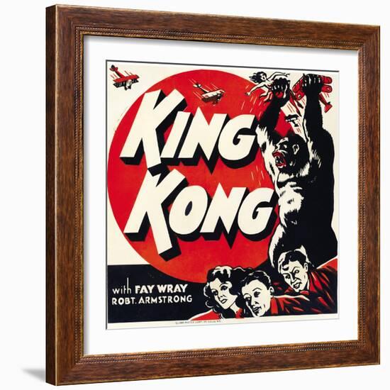 King Kong, Jumbo Window Card, 1933-null-Framed Art Print