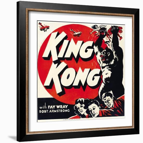 King Kong, Jumbo Window Card, 1933-null-Framed Art Print